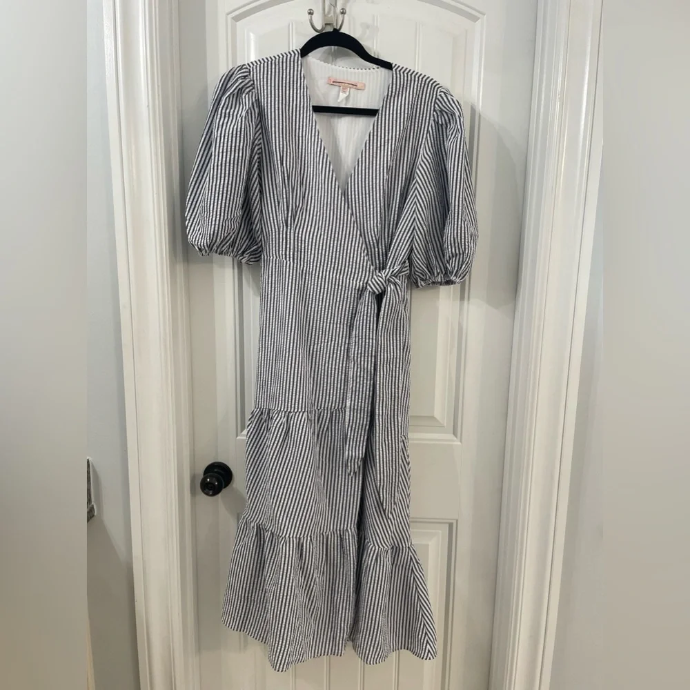 Hutch Seersucker Midi Dress - Picture 4 of 6